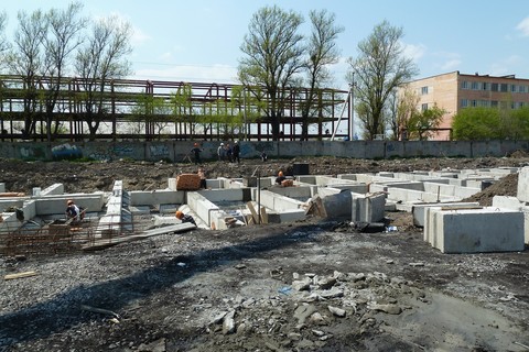 Ход строительства: Ленинградская, Май 2014
